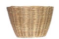 BrownÃ¢â¬â¹ wicker basketÃ¢â¬â¹ madeÃ¢â¬â¹ fromÃ¢â¬â¹ rattan. Royalty Free Stock Photo